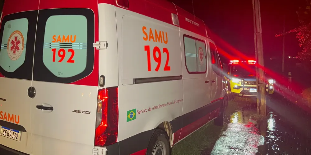 A morte foi constatada pelos médicos do Samu