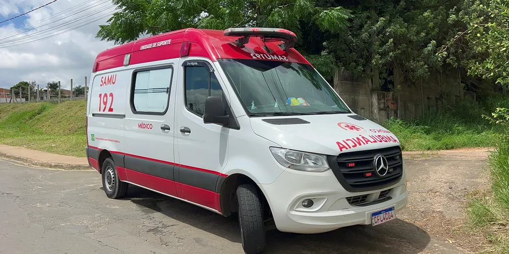 Samu foi acionado para atendimento em Imbituva, nos Campos Gerais