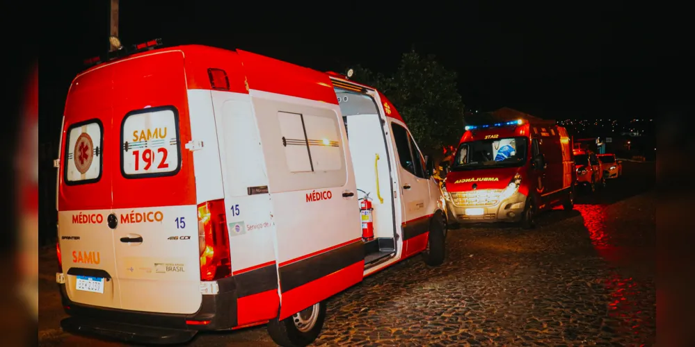 Equipes do Samu e do Corpo de Bombeiros foram acionadas para a ocorrência