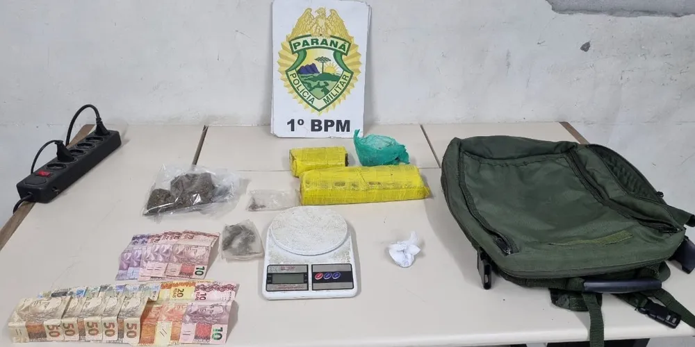 Itens foram apreendidos com suspeitos