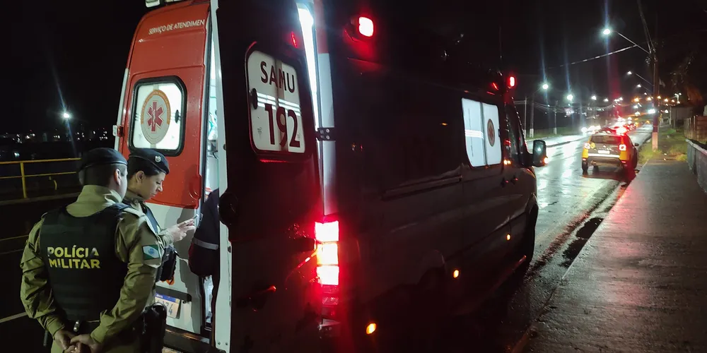 Samu e Polícia Militar estiveram no local do ocorrido