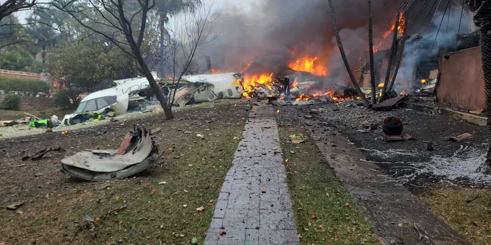 Avião da Voepass caiu no início da tarde da última sexta-feira (9)