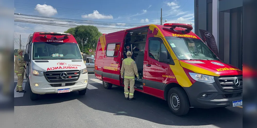 Equipes do Samu e do Siate foram acionadas para o local da situação