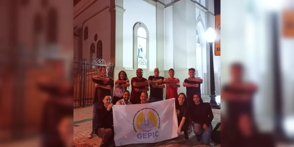 Alunos do Grupo de Estudos Pré-Vestibular Igreja Imaculada da Conceição (GEPIC)