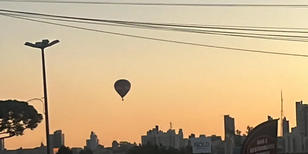 Quem olhou para os céus de Ponta Grossa pode avistar os primeiros balões