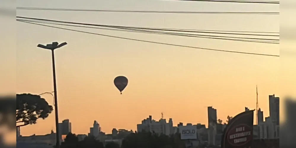 Quem olhou para os céus de Ponta Grossa pode avistar os primeiros balões