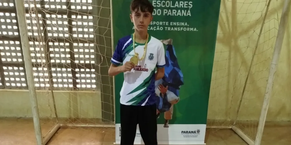 Rafael dos Santos Neza consagrou-se campeão da categoria 'Até 45 kg Super Ligeiro