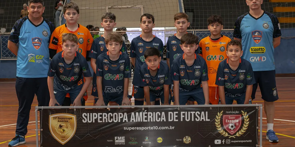 A equipe sub-12 avançou até a semifinal da competição