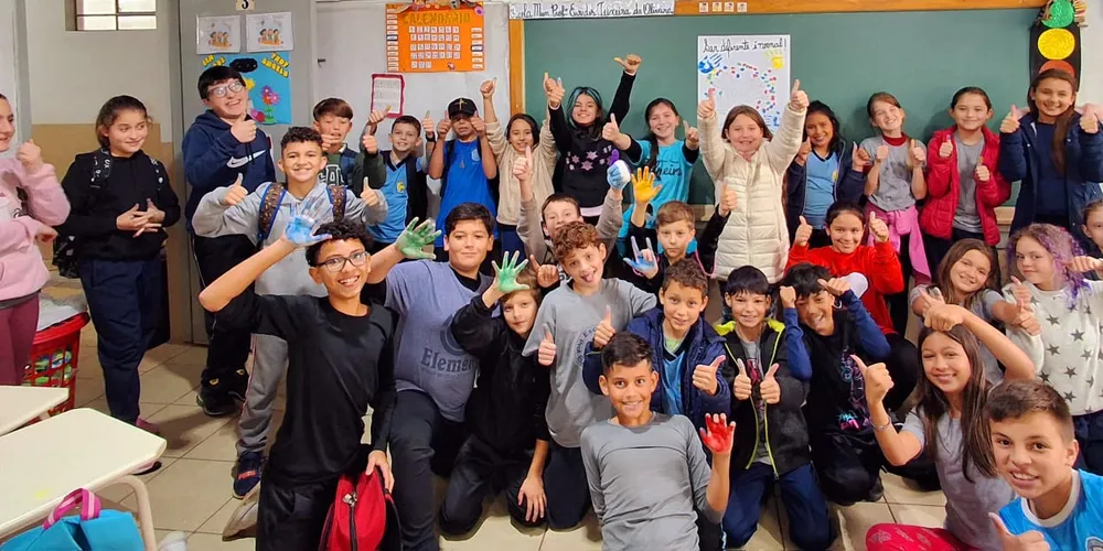 O trabalho diversificado cativou os alunos, que se engajaram com variados trabalhos