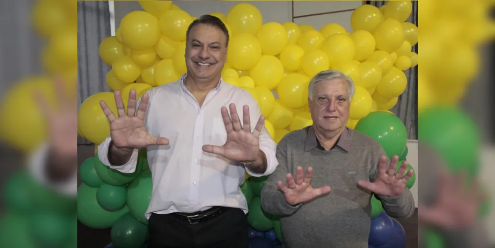 Tim Milleo é o candidato a prefeito e Euripedes Rocha Filho (Rochinha) o vice