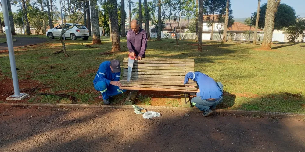 Equipe seguem realizando manutenção em diversos pontos