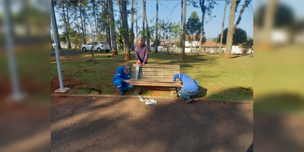 Equipe seguem realizando manutenção em diversos pontos