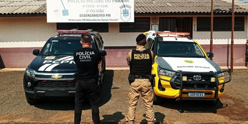 Suspeitos foram detidos na manhã deste sábado (17) nos Campos Gerais