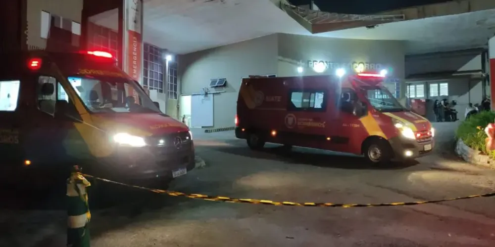A mulher acabou batendo a cabeça