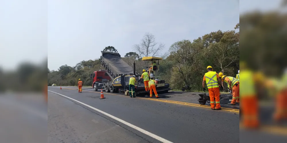 A Via Araucária iniciou mais uma série de intervenções nesta segunda-feira (09)