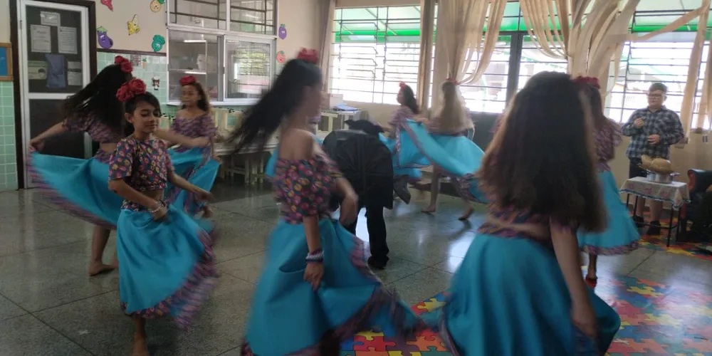 O trabalho realizado pela turma foi finalizado com apresentações teatrais e musicais