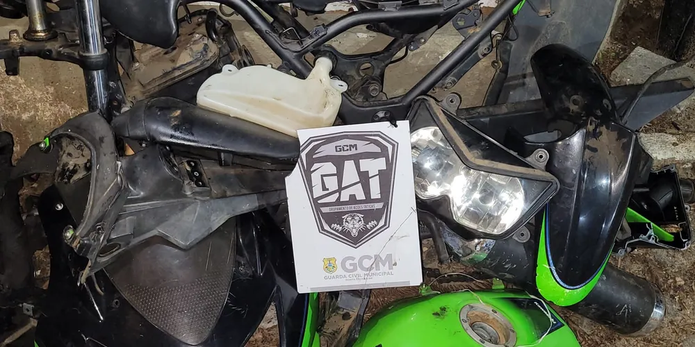 As partes encontradas da motocicleta foram encaminhadas para a 13ª Subdivisão Policial