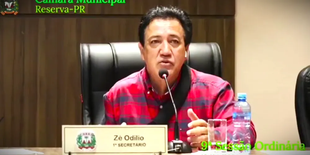 Fala do então vereador aconteceu durante as sessões ordinárias de Reserva