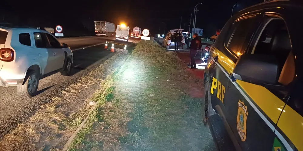 Pedestre de 61 anos morre atropelado na BR-277 em Balsa Nova