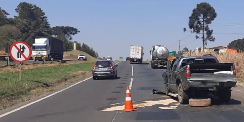 Equipe da Polícia Rodoviária Estadual foi mobilizada para o acidente