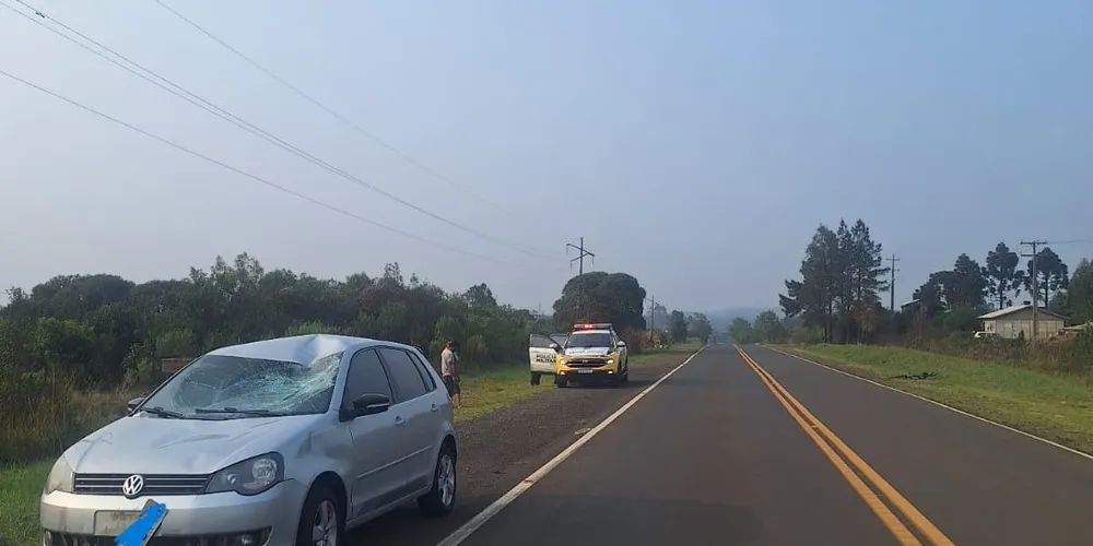 Atropelamento aconteceu na tarde desse domingo (22), na PR-170, em Pinhão