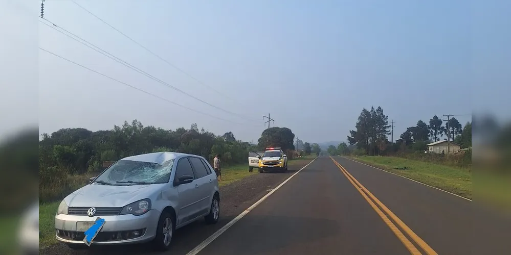 Atropelamento aconteceu na tarde desse domingo (22), na PR-170, em Pinhão