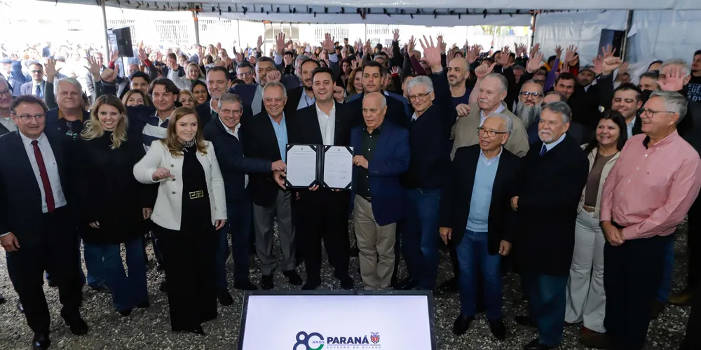 Protocolo de intenção para elaboração do programa foi assinado nesta quarta-feira (18) pelo governador Carlos Massa Ratinho Junior