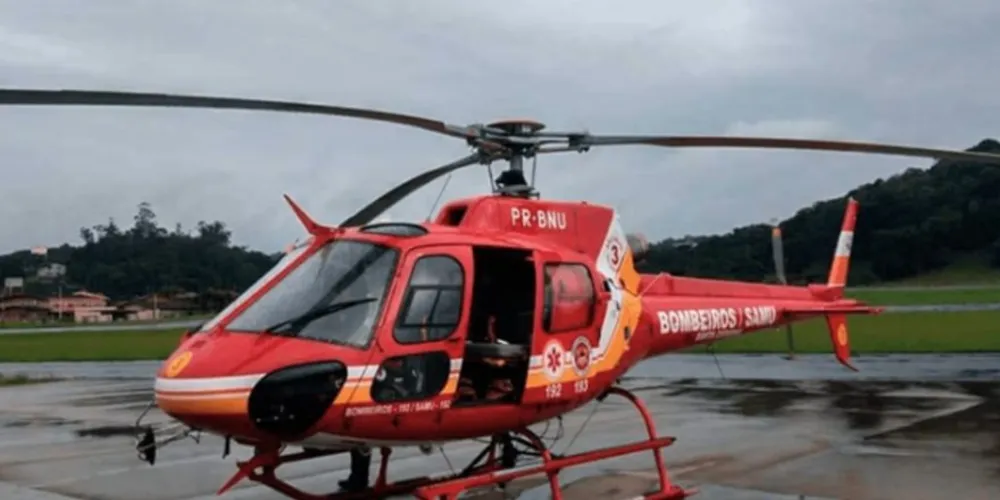 O acidente aconteceu por volta das 18h, no Centro de Indaial