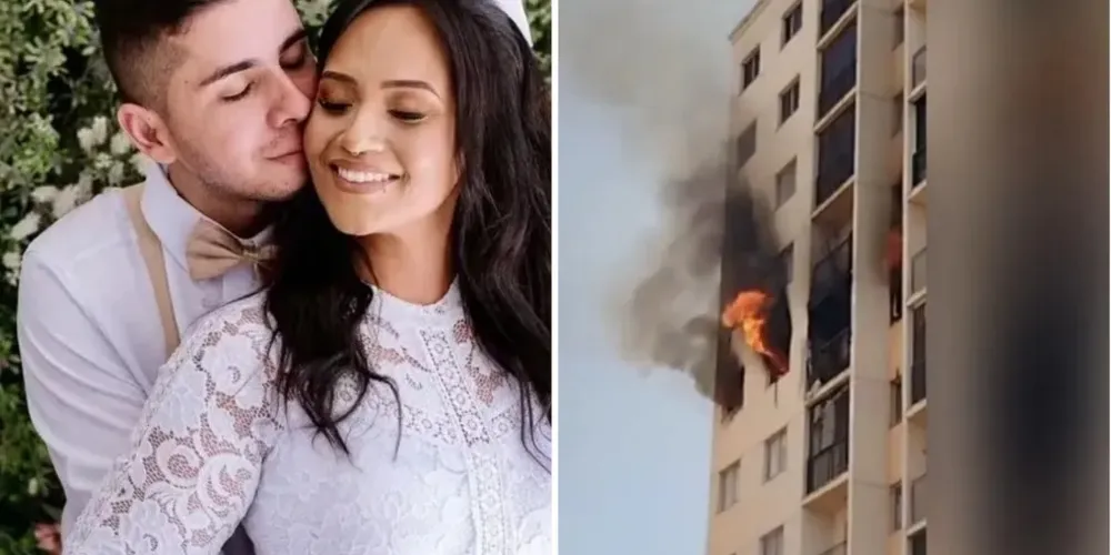 Luiz Evaldo Lima e a companheira, Graciane Rosa de Oliveira, morreram devido à queda