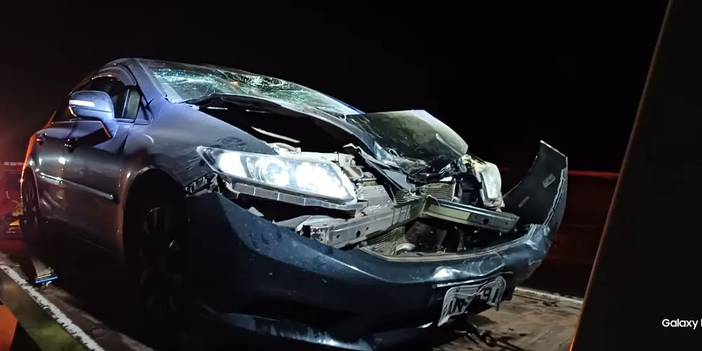 Acidente aconteceu na noite dessa sexta-feira (26)