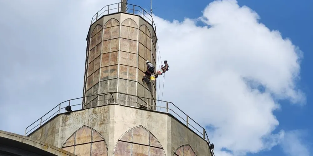 Segunda etapa prevê substituição da vedação na cúpula dos sinos