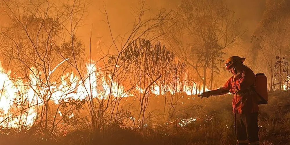 Parque Vila Velha foi um dos locais afetados pelo fogo