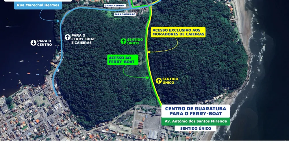 Com início das obras no acesso da ponte, tráfego será alterado em Guaratuba