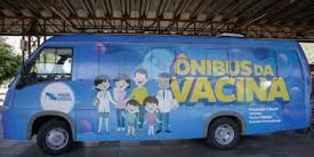 O Ônibus da Vacina irá atender no Complexo Ambiental, no Centro, das 9h às 17h