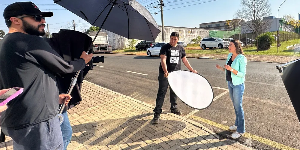 Mabel Canto (PSDB) realizou gravações de campanha, nesta terça-feira (3)