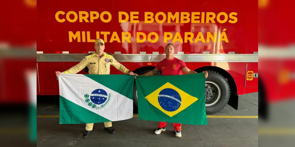 Paraná tem participações inéditas no Mundial de Salvamento Aquático, na Austrália. Na foto, o major Fabrício Frazatto dos Santos e o subtenente Flávio Roberto Blum