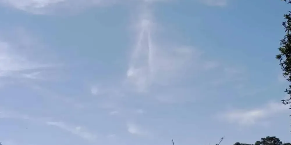 Família do Paraná registra aparição de Nossa Senhora em nuvem