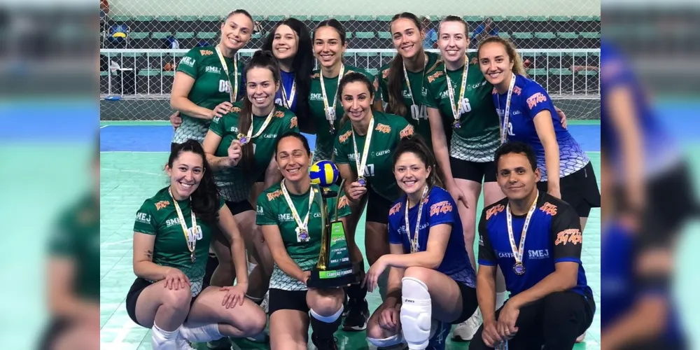 As equipes de Castro foram campeãs da 2ª etapa do Grand Prix de Vôlei da AMCG