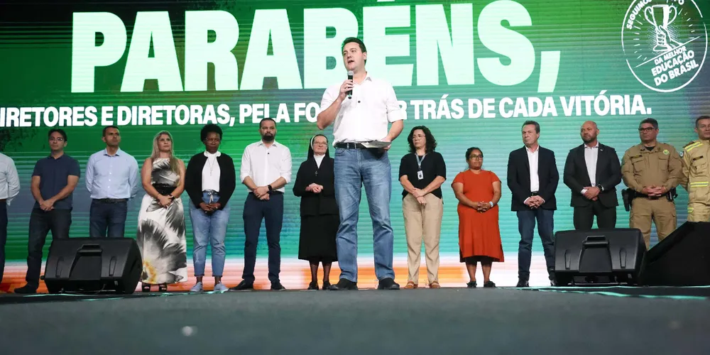 Anúncio foi feito pelo governador Carlos Massa Ratinho Junior nesta quinta-feira (22) no II Seminário de Diretores da Rede Estadual de Ensino