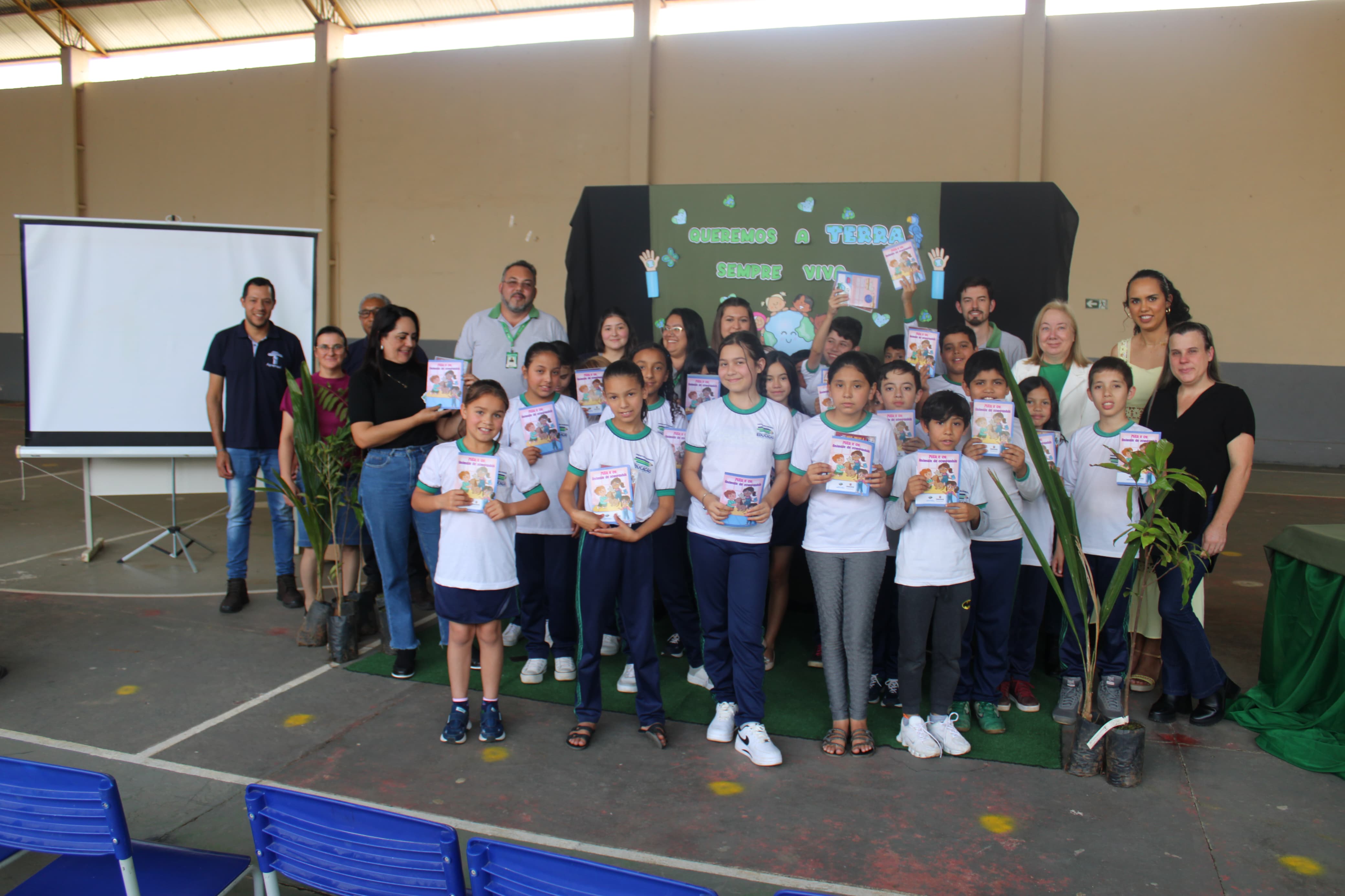 Educandos foram peça ativa da engrenagem sustentável na escola