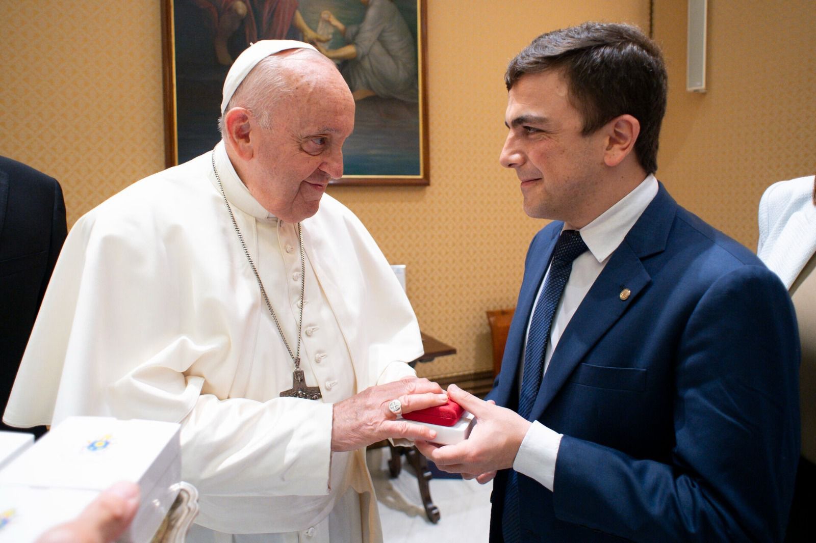 Aliel Machado (PV) teve encontro com o Papa Francisco em 2023