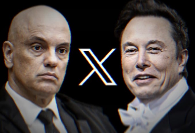 Elon Musk voltou a subir o tom contra o ministro Alexandre de Moraes