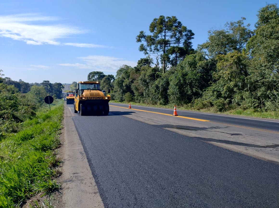 Na cidade de Prudentópolis, as intervenções ocorrem nos quilômetros 290 e 285