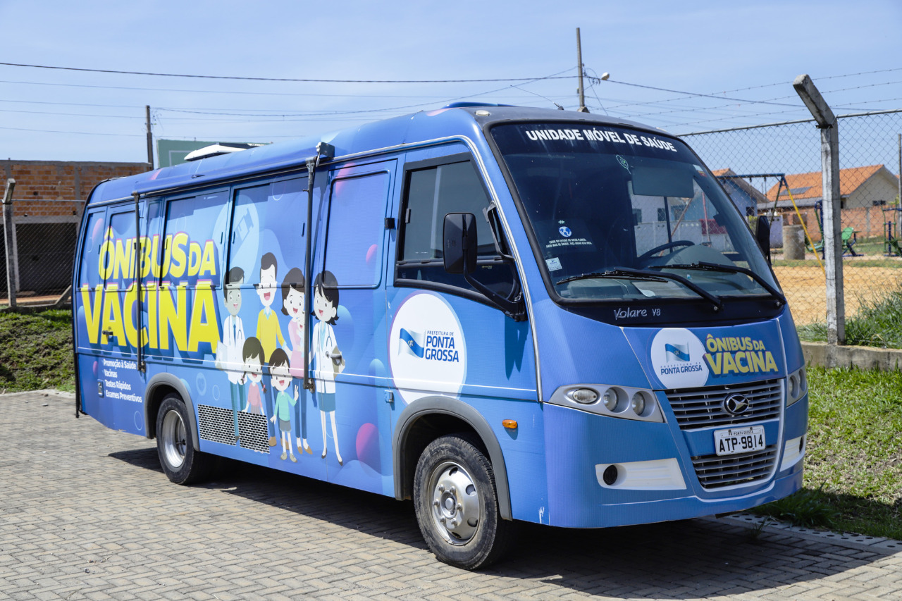 A Prefeitura Municipal de Ponta Grossa divulgou a agenda do Ônibus da Vacina para os próximos dias