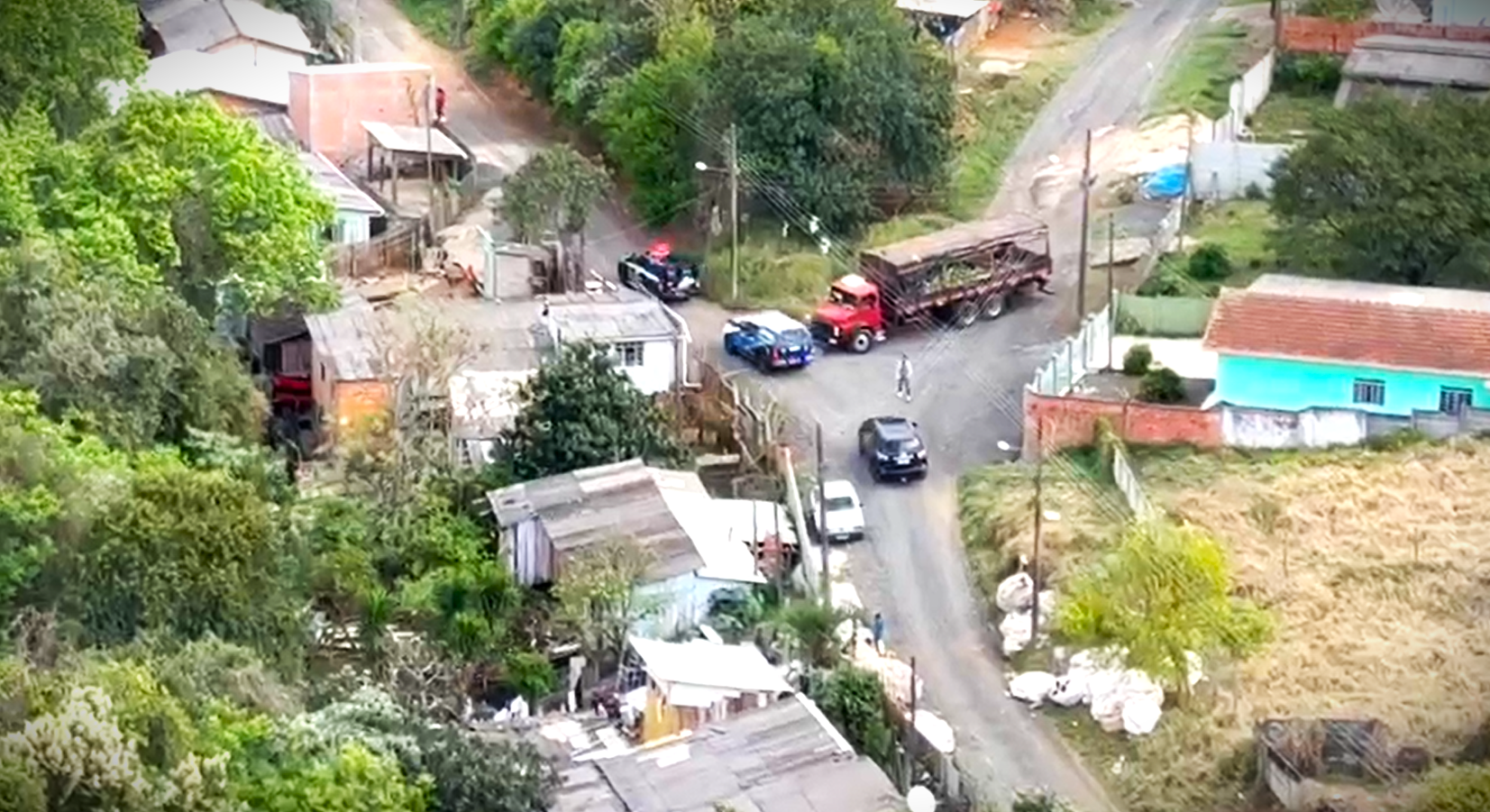 Equipes de segurança estiveram percorrendo ruas do Município