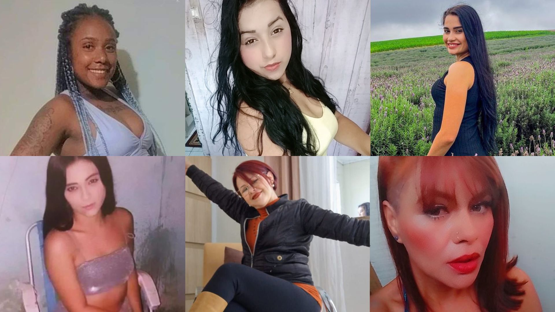 Andreia, Inglidi, Jaine, Bruna, Maria da Luz e Maria Silmara, vítimas de homicídio em Ponta Grossa