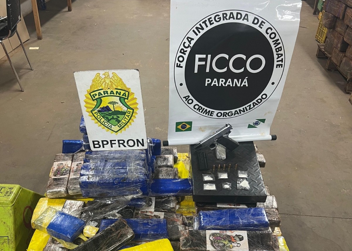 As ações demonstram o comprometimento da PMPR, por meio do BPFron, em combater o tráfico de drogas