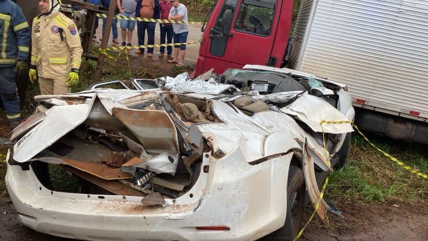 A rodovia ficou parcialmente interditada durante o atendimento