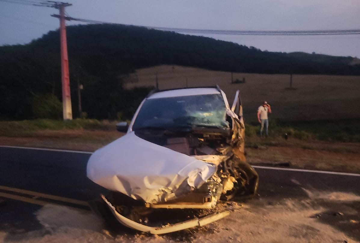 Colisão aconteceu no fim da tarde dessa quarta-feira (18), na PRC-487, no km 319