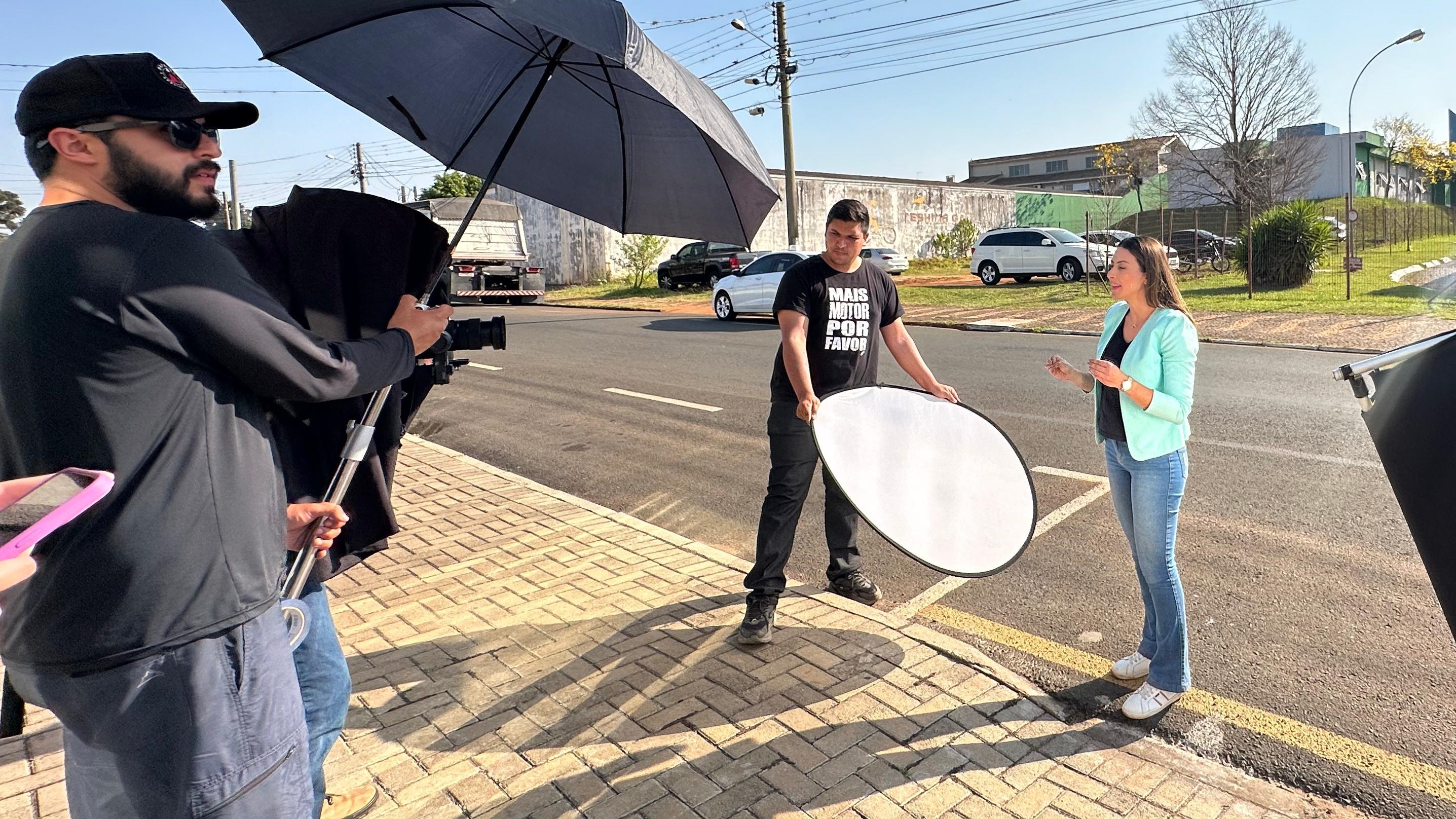 Mabel Canto (PSDB) realizou gravações de campanha, nesta terça-feira (3)